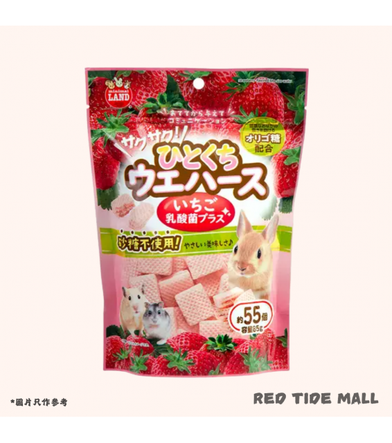 Marukan 酥脆一口威化餅 草莓口味 (添加乳酸菌) 85g