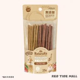 Marukan NaturaHa 無麩質米粉棒 (蘋果&草莓) 25g 小動物零食