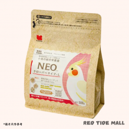 Kurose NEO 中型鸚鵡 顆粒主糧 四葉草型 L 500g 玄鳳