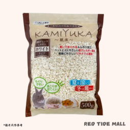 Cs_Ishihara 小動物用紙墊材 KAMIYUKA (白色) 500g (紙粒)