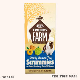 [英國進口] Tiny Friends Farm Scrummies 脆脆零食 (蘋果 草莓 杏桃 香蕉) 120g