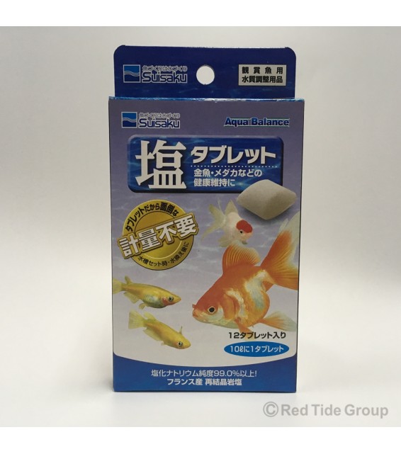 [預購AQUA] Suisaku 日本水作 Aqua Balance 觀賞魚用鹽片 (12片入)