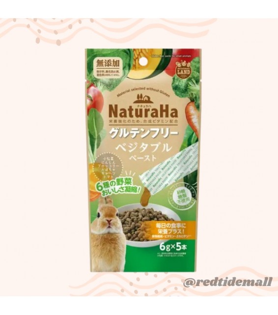 Marukan NaturaHa 兔兔零食 無麩質6種野菜醬 6g x 5條 