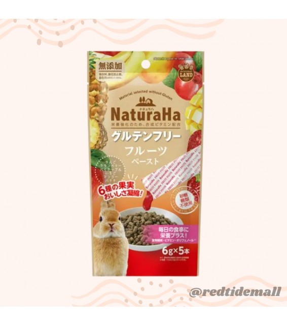 Marukan NaturaHa 兔兔零食 無麩質6種水果醬 6g x 5條 
