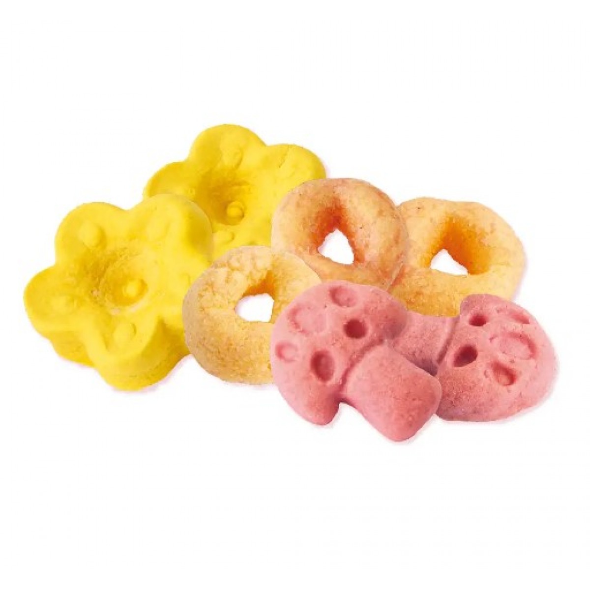Marukan 鼠鼠豪華零食套裝A (甜甜圈3g,蘑菇形餅乾8g,南瓜花朵餅乾3塊)