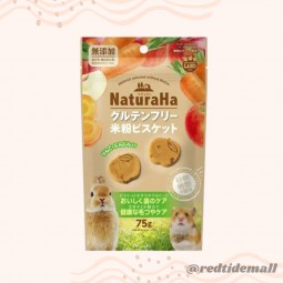 Marukan NaturaHa 兔兔零食 無麩質米粉餅乾 蘋果紅蘿蔔味 75g 