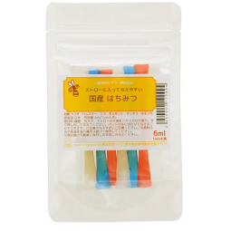 [預購PET] Leaf Corp 吸管裝國產蜂蜜 6ml (1ml x 6 瓶) 小動物零食 無添加物 無色素