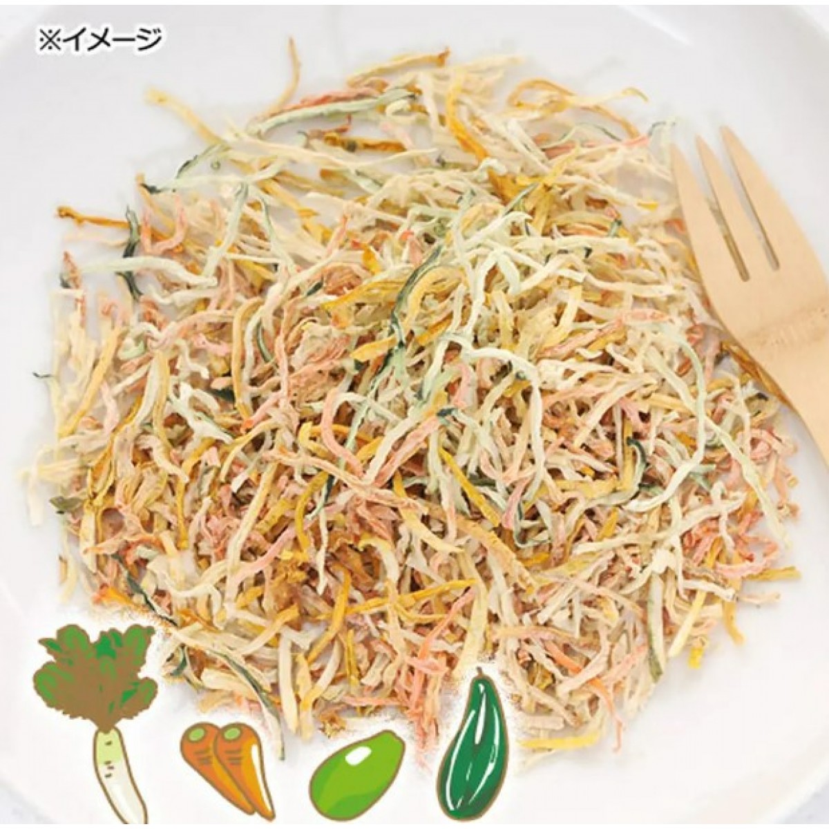 Leaf Corporation 國產蔬菜絲混合沙拉 50g 小動物零食 無添加 無色素