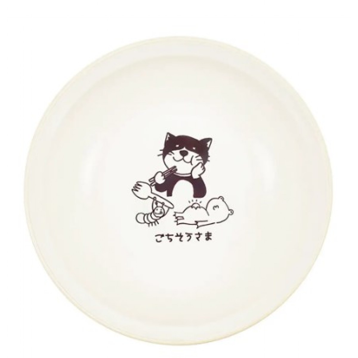 [預購] WANWAN Chokki 貓餐碗 米白色