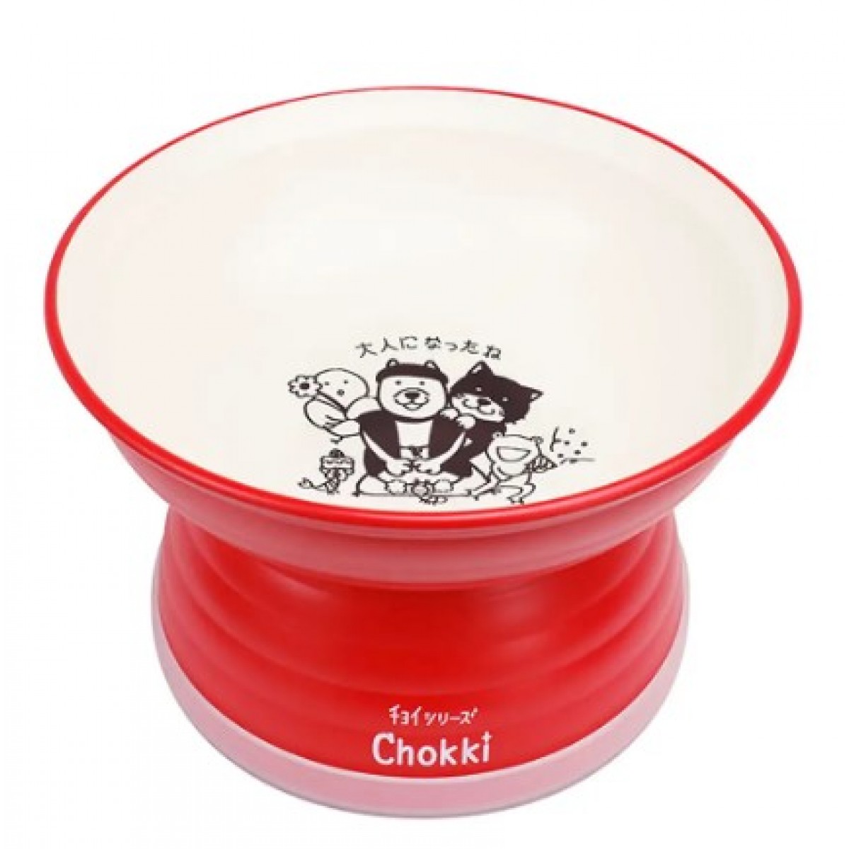 [預購] WANWAN Chokki 狗餐碗 紅色