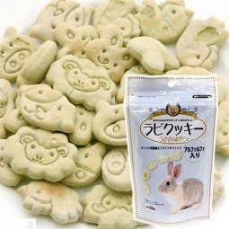 Arata 兔兔零食 動物形狀苜蓿餅乾 60g