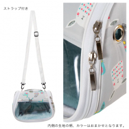 fuu 鼠鼠刺蝟用淺灰色外出袋 (大) 