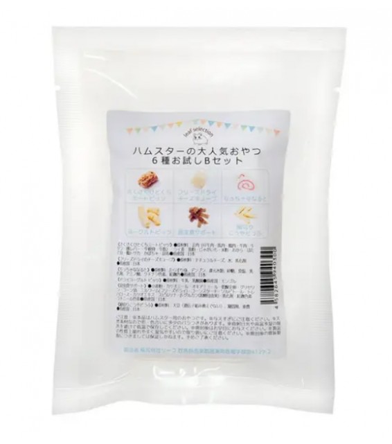 [預購PET] Leaf Corp 倉鼠點心 6種熱門倉鼠零食 綜合試用裝B款