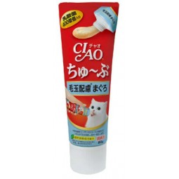 [預購CAT] CIAO 400億乳酸菌支裝小食 - 吞拿魚味(化毛配方) 80g