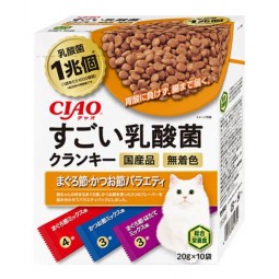 [預購CAT] CIAO 1兆個乳酸菌乾糧 - 3款吞拿魚鰹魚乾味 20g x 10袋