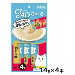 [預購CAT] CIAO 糊仔小食 – 吞拿魚及吞拿魚乾 14g×4條