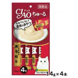 [預購] CIAO 糊仔小食 – 雞胸肉及黑毛和牛 14g×4條