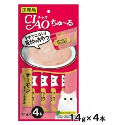 [預購] CIAO 糊仔小食 – 雞胸肉及三文魚 14g×4條