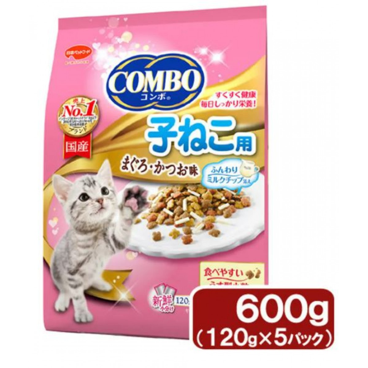 [預購] NPF Combo 幼貓糧 600g (吞拿魚+鰹魚味+牛奶粒粒)