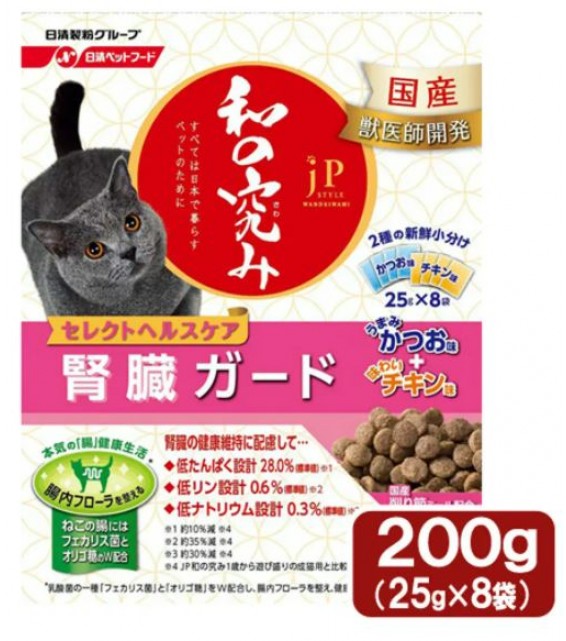 [預購] 日清PET 腎臟健康配方 貓糧 - 雞肉/鰹魚口味 200g