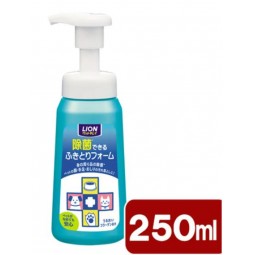 [預購] Lion 獅王免沖洗寵物除菌清潔泡泡 (植物性成分) 250ml