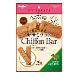 [預購] Petio Chiffon Bar 狗零食 綠黃蔬菜軟條 70g