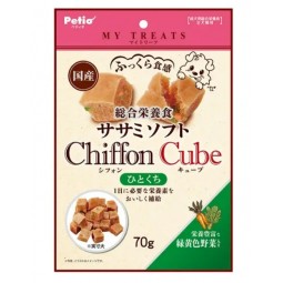 [預購] Petio Chiffon Cube 狗零食 綠黃野菜方粒 70g
