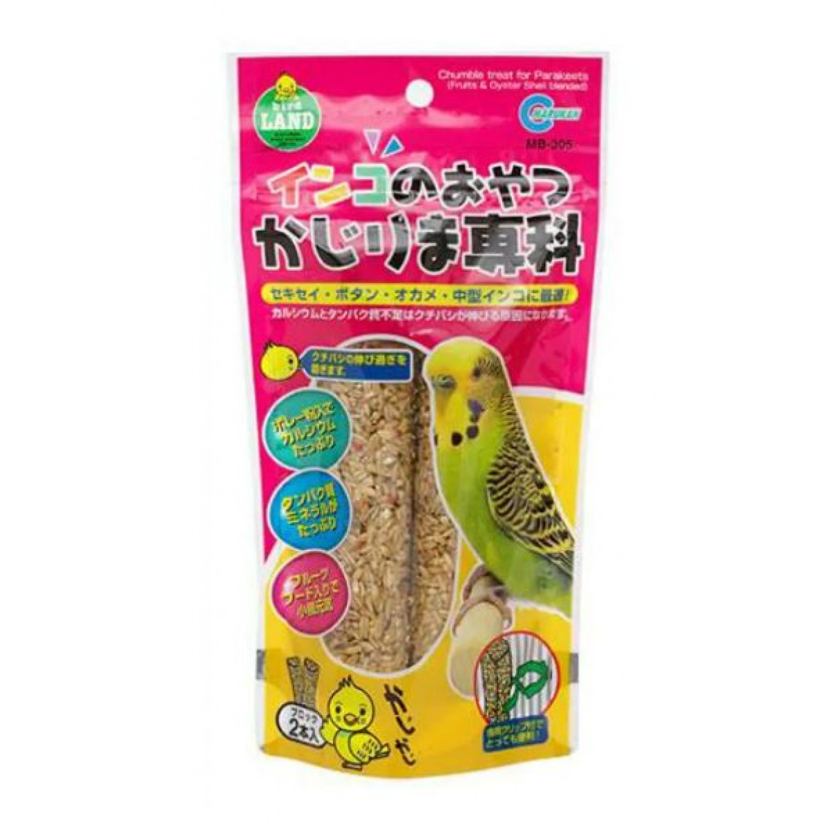 [預購BIRD] Marukan 雀鳥零食 小麥水果穀物棒 2枝