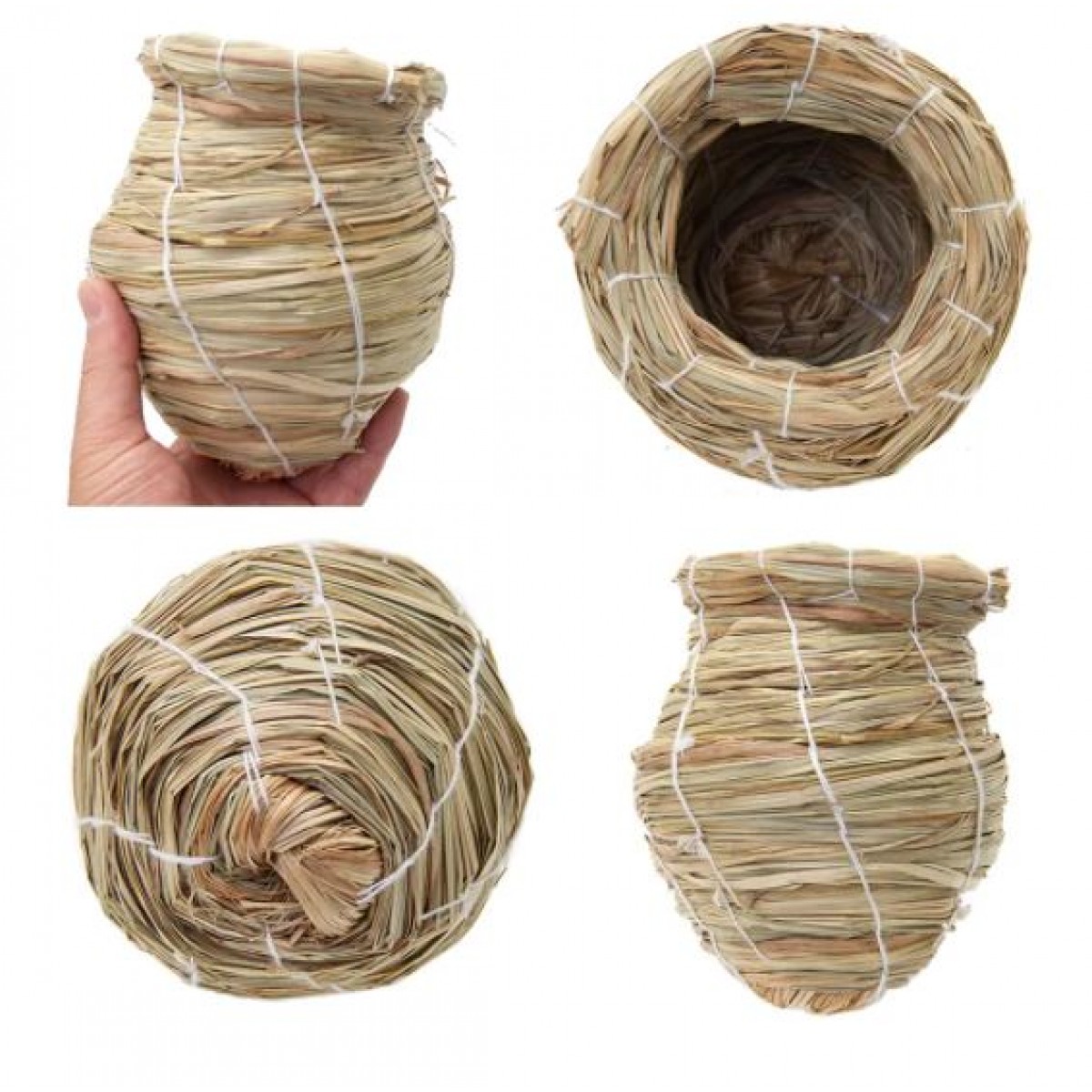 [預購BIRD] Marukan 天然草織鳥巢窩 大 MB-3