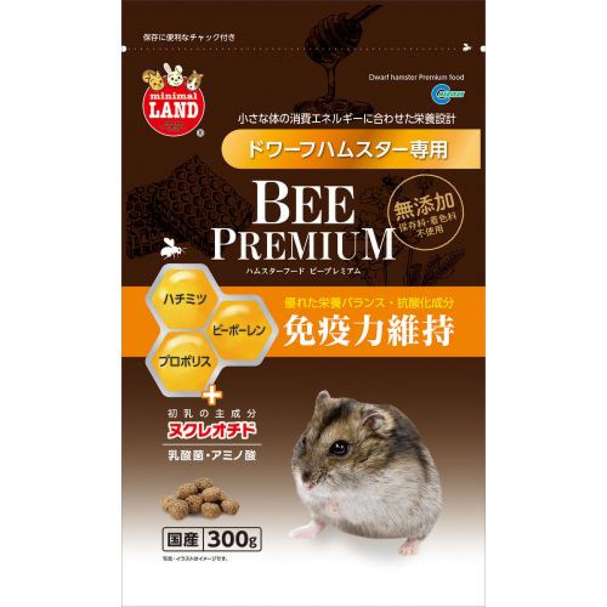 [預購PET] Marukan Bee Premium 侏儒鼠免疫力維持糧食 300g