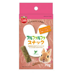 [預購PET] Marukan 倉鼠兔兔零食 苜蓿餅乾條 70g 新款 (紅盒)