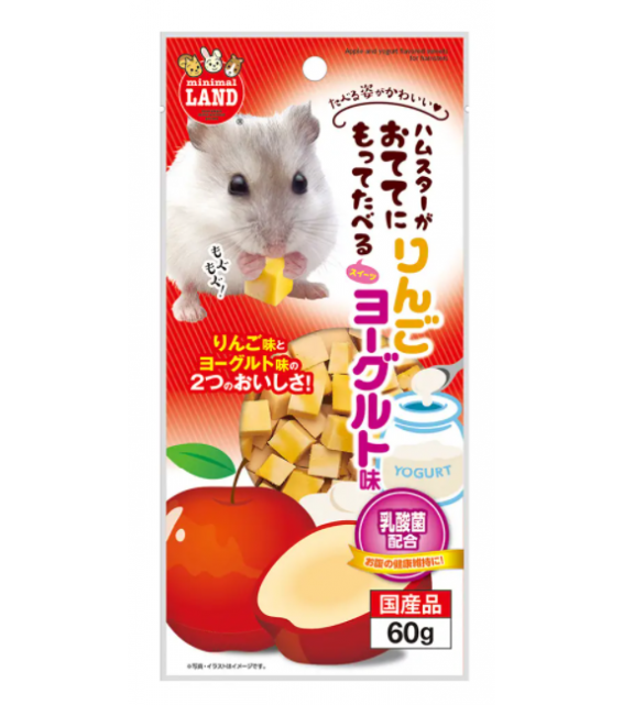 [預購PET] Marukan 小動物零食 蘋果乳酪粒 60g 