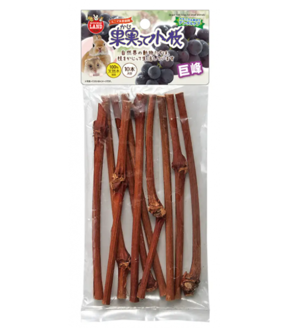 [預購PET] Marukan 磨牙樹枝 巨峰 10枝 