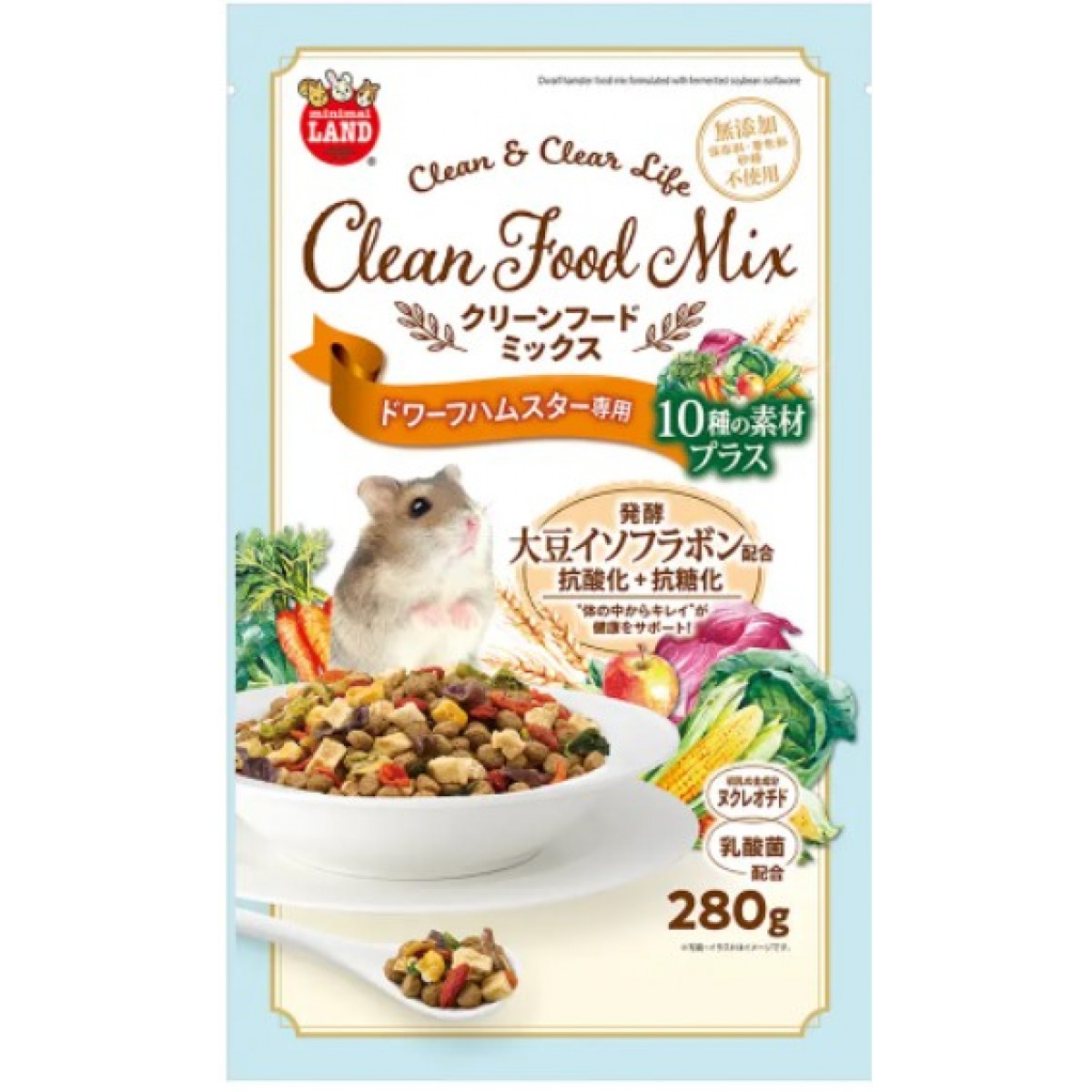 [預購PET] Marukan Clean Food Mix 侏儒鼠抗糖化蔬果糧 280g