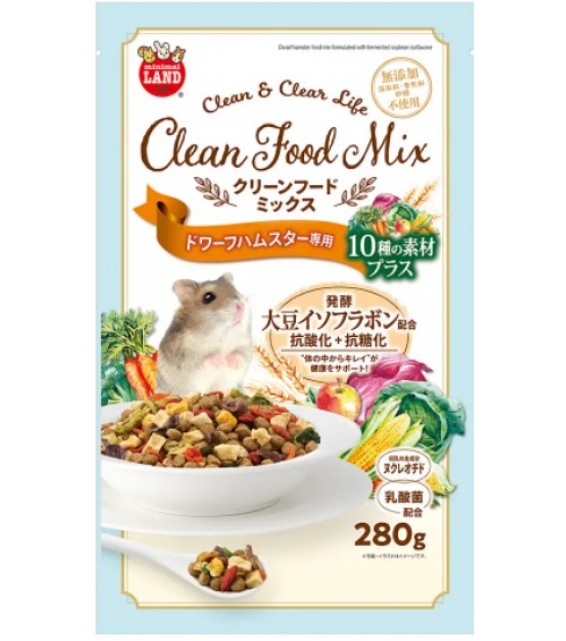 [預購PET] Marukan Clean Food Mix 侏儒鼠抗糖化蔬果糧 280g