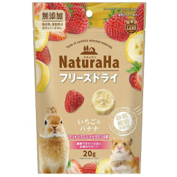 [預購PET] Marukan Naturaha 士多啤梨香蕉凍乾 20g
