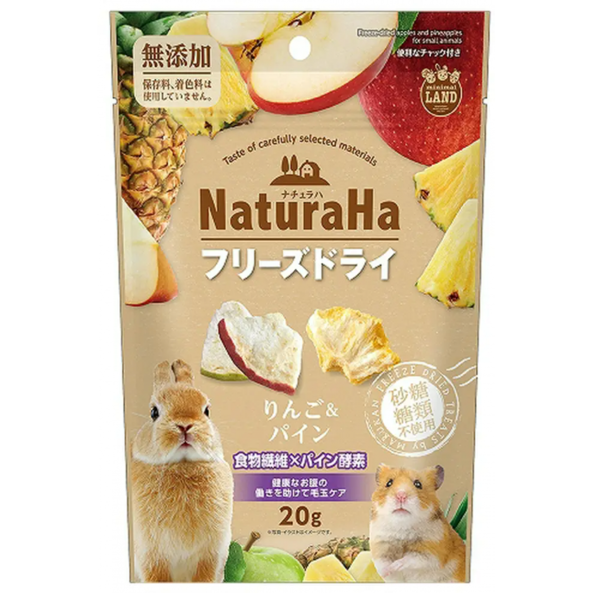 [預購PET] Marukan Naturaha 蘋果菠蘿凍乾 20g