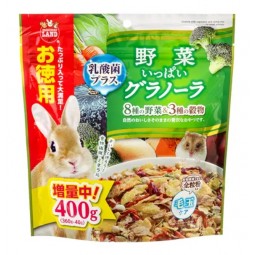 [預購PET] Marukan 小動物蔬菜穀物營養餐 增量400g 兔兔鼠鼠副糧