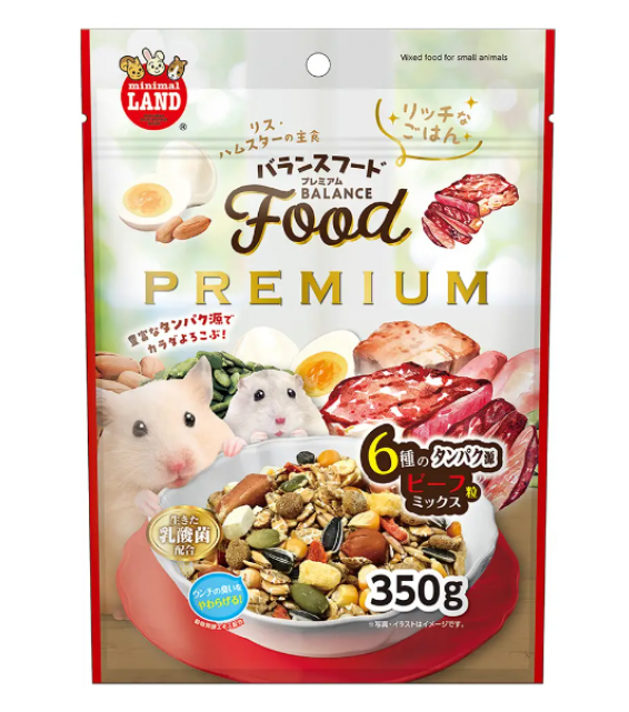 [預購PET] Marukan Food Premium 優質牛肉蛋白質副糧 350g 鼠鼠綜合糧