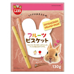 Marukan 蘋果草莓穀物餅乾條 130g 兔兔鼠鼠磨牙棒