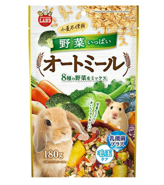 Marukan 蔬菜燕麥餐 180g 兔兔鼠鼠副糧 