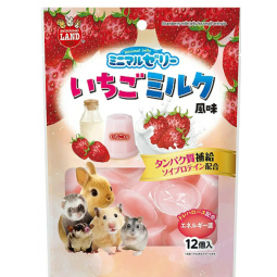 [預購PET] Marukan 士多啤梨牛奶味啫喱 15g x 12個