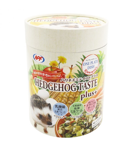[預購PET] NPF 刺蝟蔬果蟲混合糧 圓筒裝350g 
