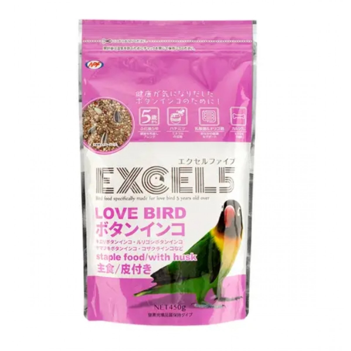 [預購BIRD] NPF Excel 愛情鳥 鸚鵡種子糧 主糧 450g 5歲以上
