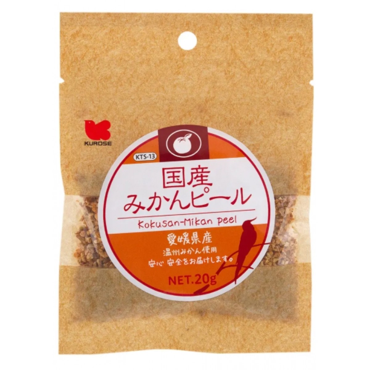 [預購BIRD] Kurose 黑瀨 雀鳥食品 愛媛縣產蜜柑皮 20g
