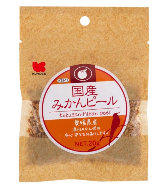 [預購BIRD] Kurose 黑瀨 雀鳥食品 愛媛縣產蜜柑皮 20g
