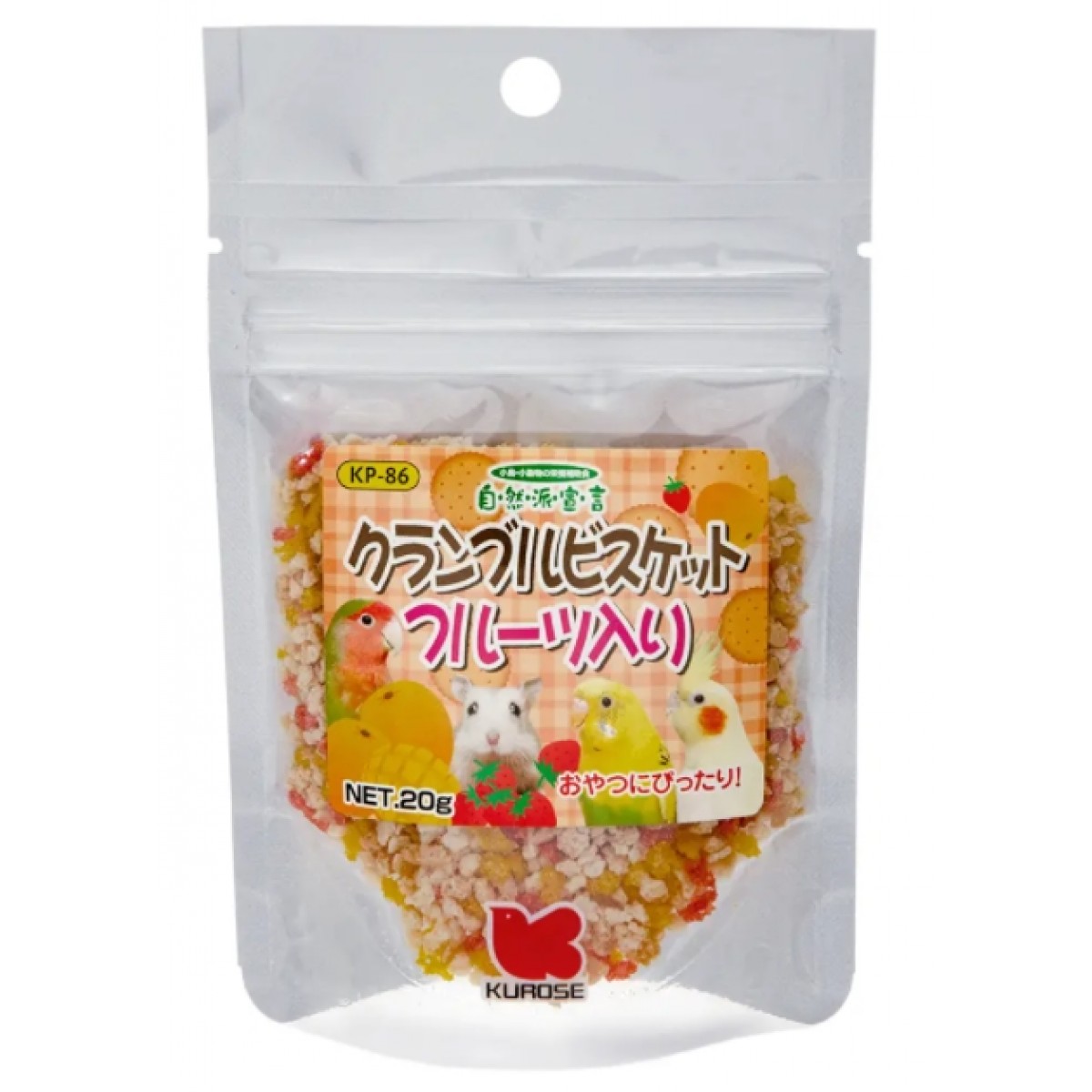 Kurose 黑瀨 草莓芒果餅乾碎 20g 小動物零食 KP-86