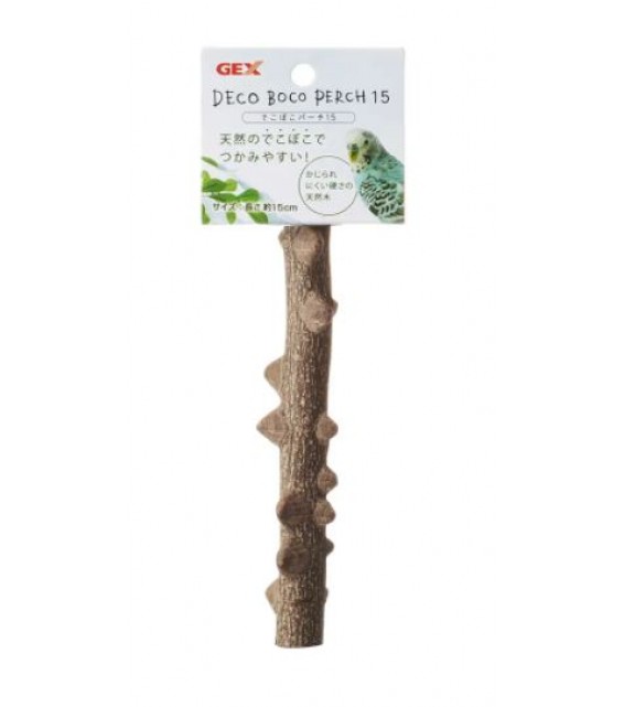 [預購BIRD] GEX 可固定天然磨爪鳥棲木 (15cm長)