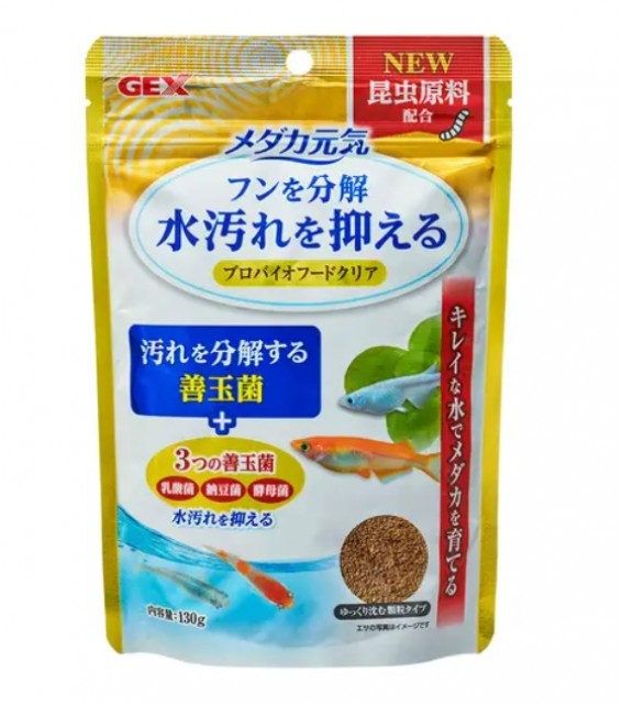 [預購AQUA] GEX Medaka元氣 稻田魚糧 130g 善玉菌添加