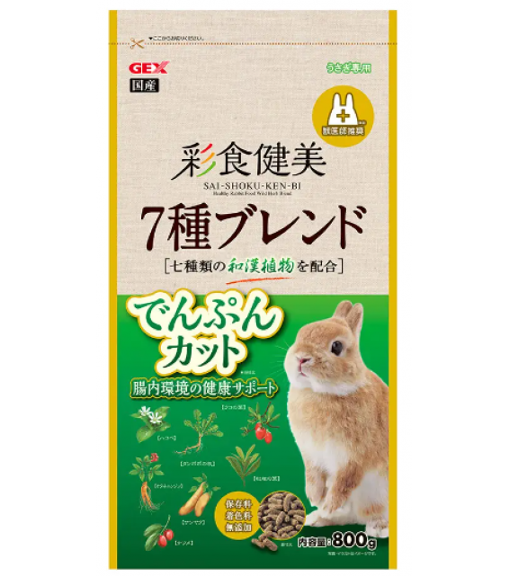 [預購PET] GEX 彩食健美 7種混合植物 低澱粉7歲以上兔糧 800g